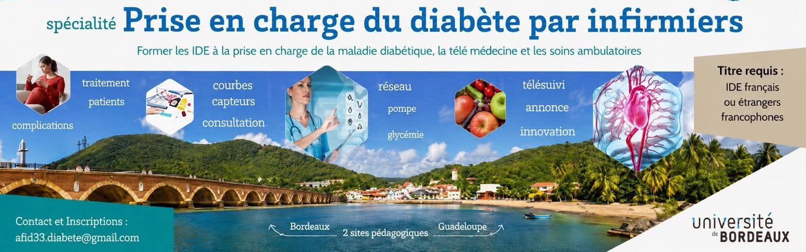 Diplôme Universitaire, spécialité prise en charge du diabète par infirmiers, Université de Bordeaux