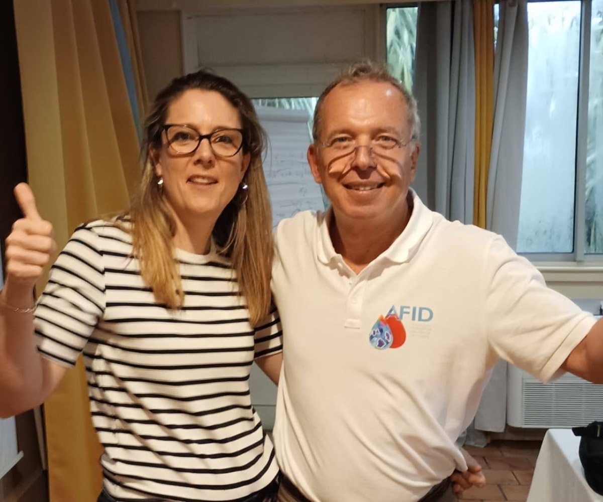 Jean Chirio et Mandy Diverchy lors d'une session de l'AFID