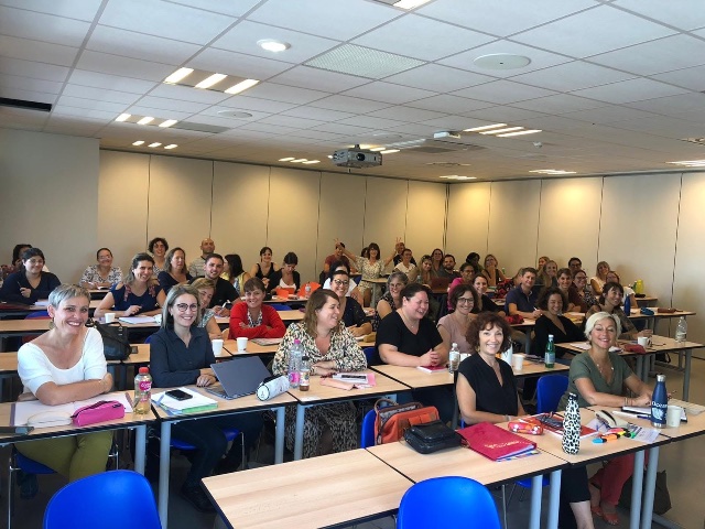 Promotion du Diplôme Universitaire en salle de cours